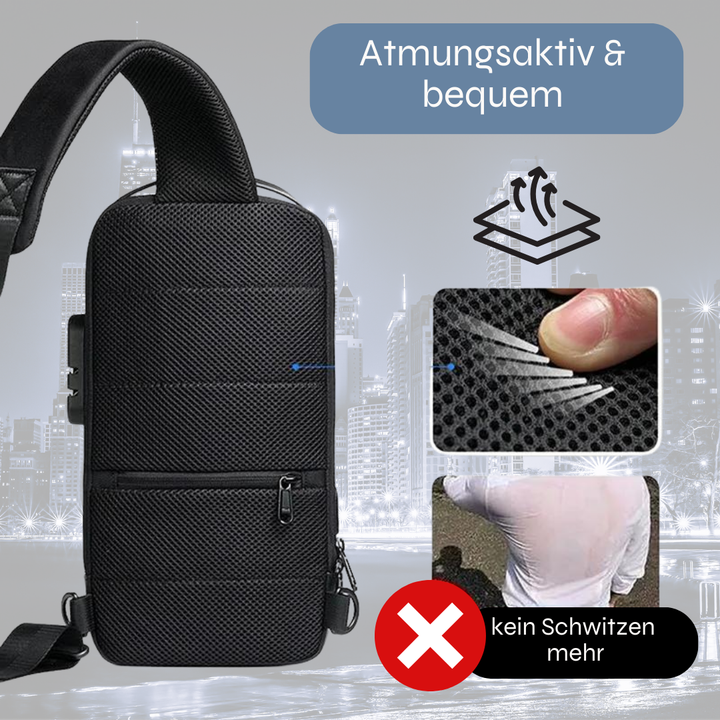 CityMove™ - Männertasche Crossbody mit USB und Anti-Diebstahl