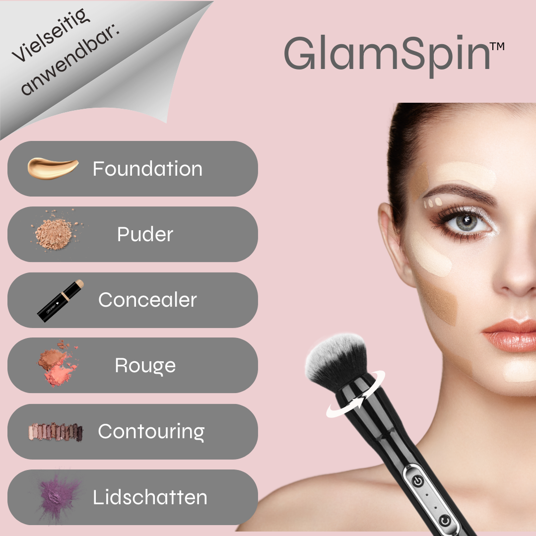 GlamSpin™ - Automatische Rotierende Makeup Bürste